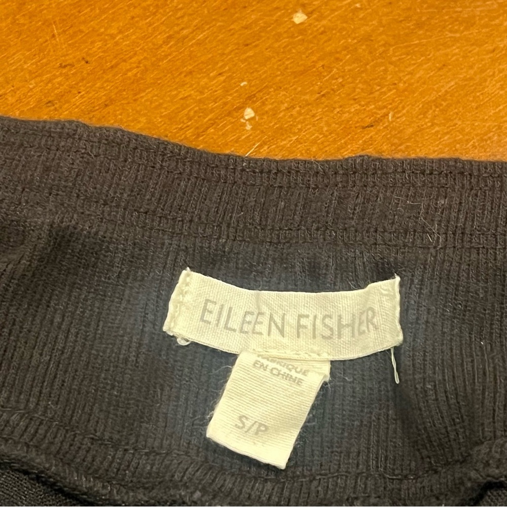 Eileen Fisher Women’s Slouchy Drawstring Pant Black Organic Cotton Small Pull-On - Picture 11 of 16